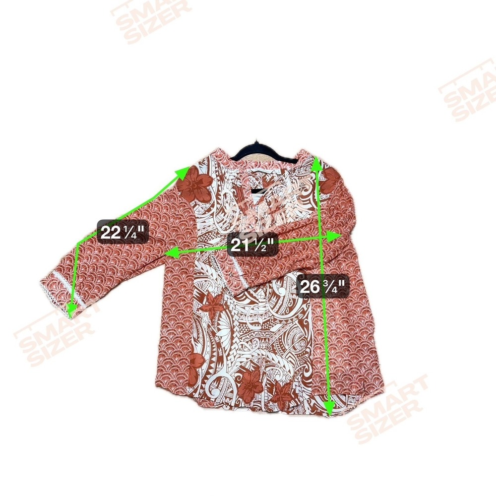 Soft Surroundings Eclectic Retro 70s Boho Tunic Top Womens Size M Artsy Earthy - Picture 7 of 8